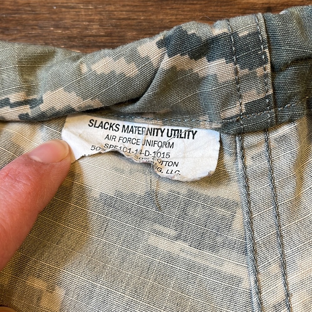 US Air Force Uniform maternity utility slacks sz 8R - Picture 2 of 11